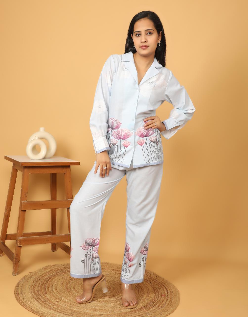Womens Stylish Floral Printed Co-Ord Set